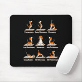 Hunde Yoga - Übungen Posen Lance Meditativ Spaß  Mousepad (Mit Mouse)
