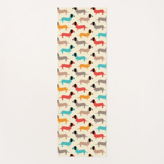 Hunde Yogamatte (Vorderseite)