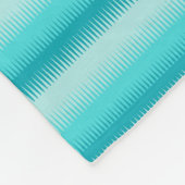 Hunde Zahnstreifen Aqua blau, grün, aquamarine Dec Fleecedecke (Ecke)