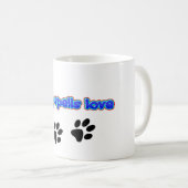 Hunde Zauber Liebe Kaffeetasse (VorderseiteRechts)