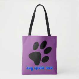 Hunde Zauber Liebe mit/Paw Print Tasche