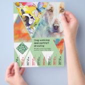 Hunde zeichnen Flyer (Hand)