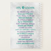 Hunde-Zitat - Hundeschweife - Hundeliebhaber Planer (Rückseite)