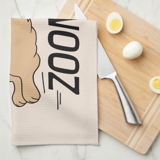 Hunde Zoomies Geschirrtuch (Viertel Falte)