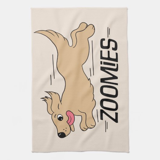 Hunde Zoomies Geschirrtuch (Vertikal)