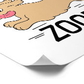 Hunde Zoomies Poster (Ecke)