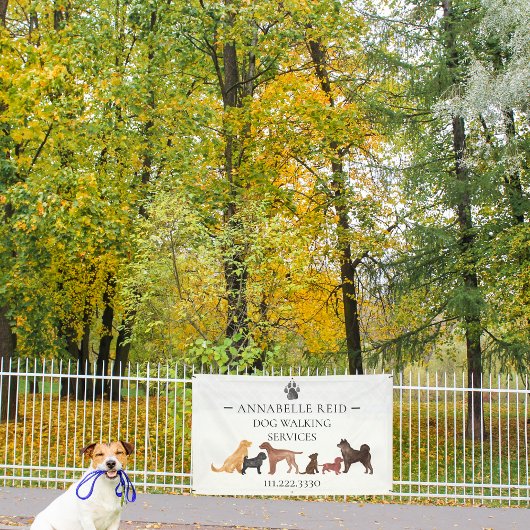 Hunde zu Fuß Haustiere Sitter Dienstleistungen Was Banner