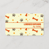 Hunde zu Fuß Haustiere Sitzdienste Visitenkarte (Vorderseite)