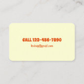 Hunde zu Fuß Haustiere Sitzdienste Visitenkarte (Rückseite)