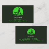 Hunde zu Fuß Haustiere Sitzplatz Visitenkarte (Vorne/Hinten)