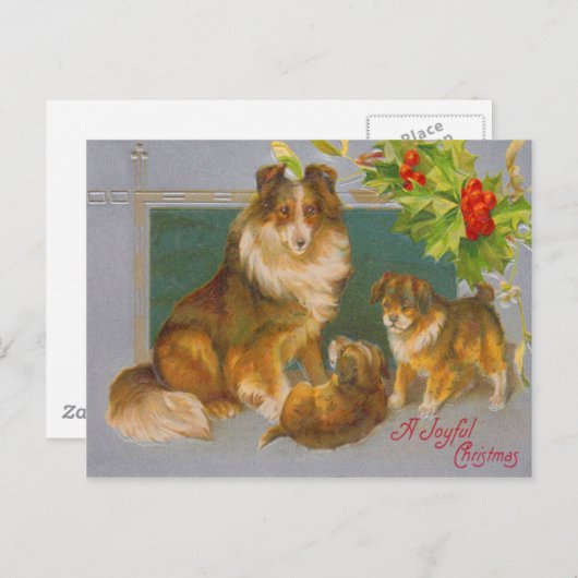 Hunde zu Weihnachten (Vorne/Hinten)