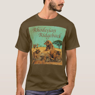 Hunde züchten die Rhodesian Ridgeback T-Shirt