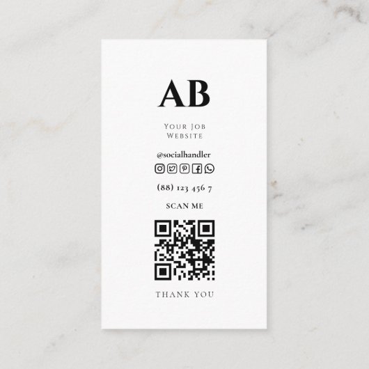 Hunde Züchter & Groomer Foto QR Code Business Card Visitenkarte (Rückseite)