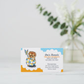 Hunde Züchter Spitz Welpe Blue Citrus Visitenkarte (Stehend Vorderseite)