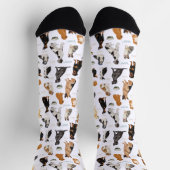 Hunde-Zuchtmuster Socken (Oben)