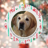 Hunde zum ersten Mal Weihnachten in Forever Zuhaus Keramik Ornament