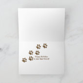 Hunde zum Geburtstag mit Kerzen Karte (Innenseite)