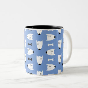Hunde Zweifarbige Tasse
