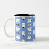Hunde Zweifarbige Tasse (Links)