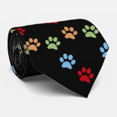 Hundeabdruck Krawatte (Gerollt)