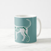HUNDEanatomie-RÖNTGENSTRAHL-TIERARZT-KNOCHEN Kaffeetasse (VorderseiteRechts)