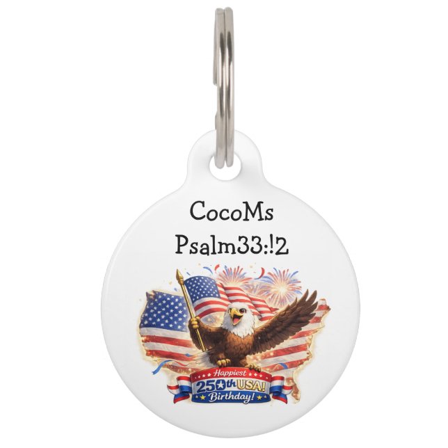 Hundeanhänger Haustiermarke (Vorderseite)