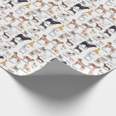 Hundearten Verpackung Geschenkpapier (Ecke)