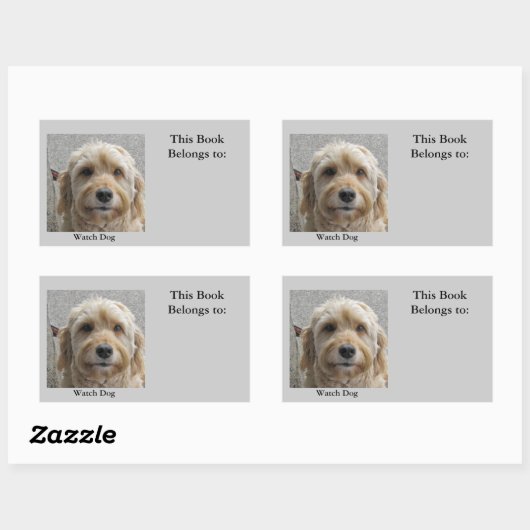 Hundeaufkleber ansehen rechteckiger aufkleber (Blatt)