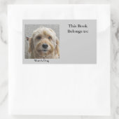 Hundeaufkleber ansehen rechteckiger aufkleber (Tasche)