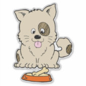 Hundeaufkleber Aufkleber (Vorderseite)