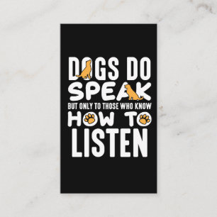 Hundeausbilder Pater Lover Animal Welppy Friend Visitenkarte