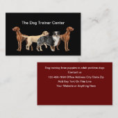 Hundeausbilder und Beobachtungszentrum Visitenkarte (Vorne/Hinten)