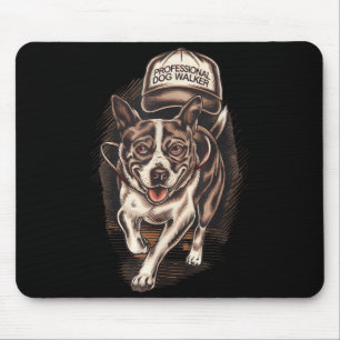 Hundeausführen Professioneller Hundeausführer Hut Mousepad