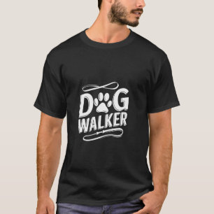 Hundeausführer Canine Adventures Leine Pfote T-Shirt