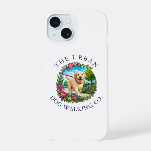 Hundeausführer iPhone-Hülle - Labrador iPhone 15 Hülle (Rückseite)