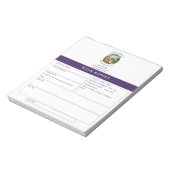 Hundeausführer-Kundenfeedback-Formular Cockapoo-Lo Notizblock (Rotiert)