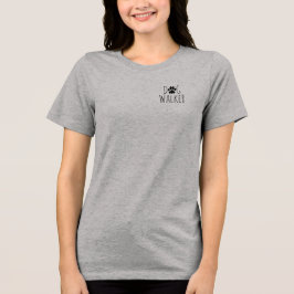 'Hundeausführer' Minimalistischer Charmvoller Haus Tri-Blend Shirt