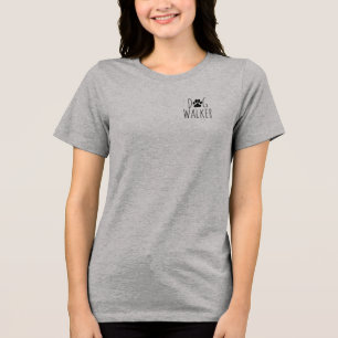 'Hundeausführer' Minimalistischer Charmvoller Haus Tri-Blend Shirt