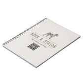 Hundeausführer-QR-Code Geschäftsbranding-Tasche Notizblock (Linke Seite)