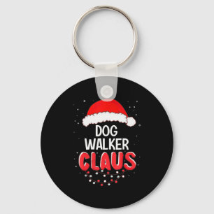 Hundeausführer Weihnachtsmann Weihnachten passende Schlüsselanhänger