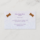 Hundebäckerei Business Cards Visitenkarte (Rückseite)