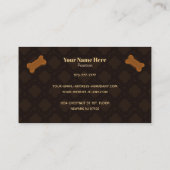 Hundebäckerei Business Cards Visitenkarte (Rückseite)