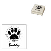 Hundebahn Sonnenbrust-Individuelle Name Signature Gummistempel (Stempel)
