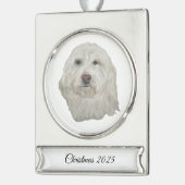 Hundebanner-Schmuck Banner-Ornament Silber (Links)
