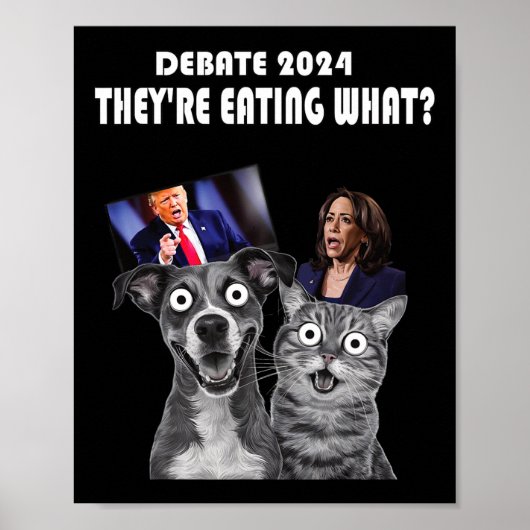 Hundebatte 2024 Haustiere Katze Sie sind Ea Poster (Vorne)