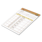 Hundebauprotokoll Notizblock (angewinkelt)