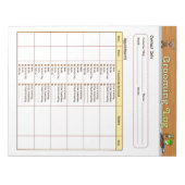 Hundebauprotokoll Notizblock (Vorderseite)