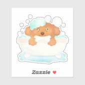 Hundebausalon Aufkleber (Blatt)