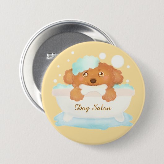 Hundebausalon Button (Vorne & Hinten)