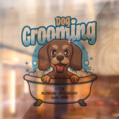 Hundebausalon Fensteraufkleber (Blatt 2)